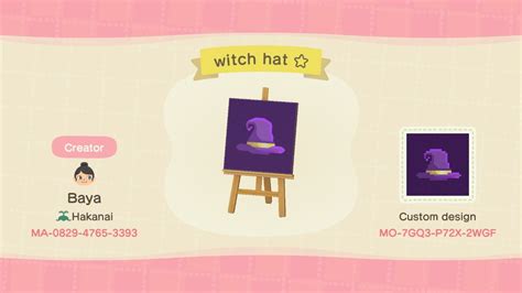 Witch hat pattern in acnh
